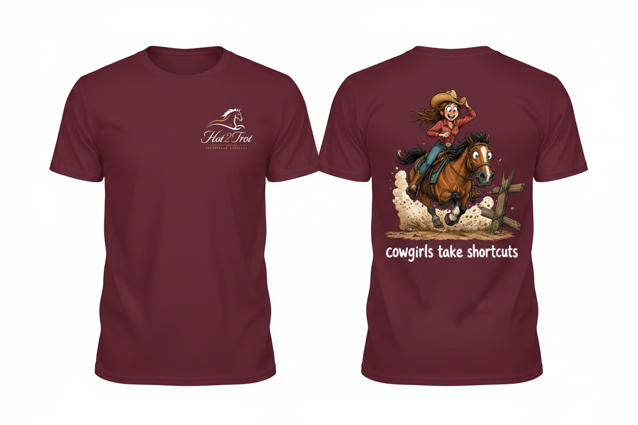 Burgundy White Caption