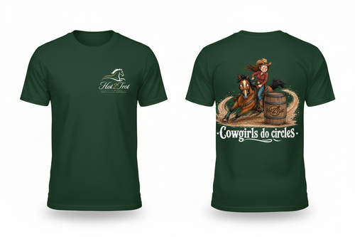 Cowgirls do circles short sleeved t-shirt