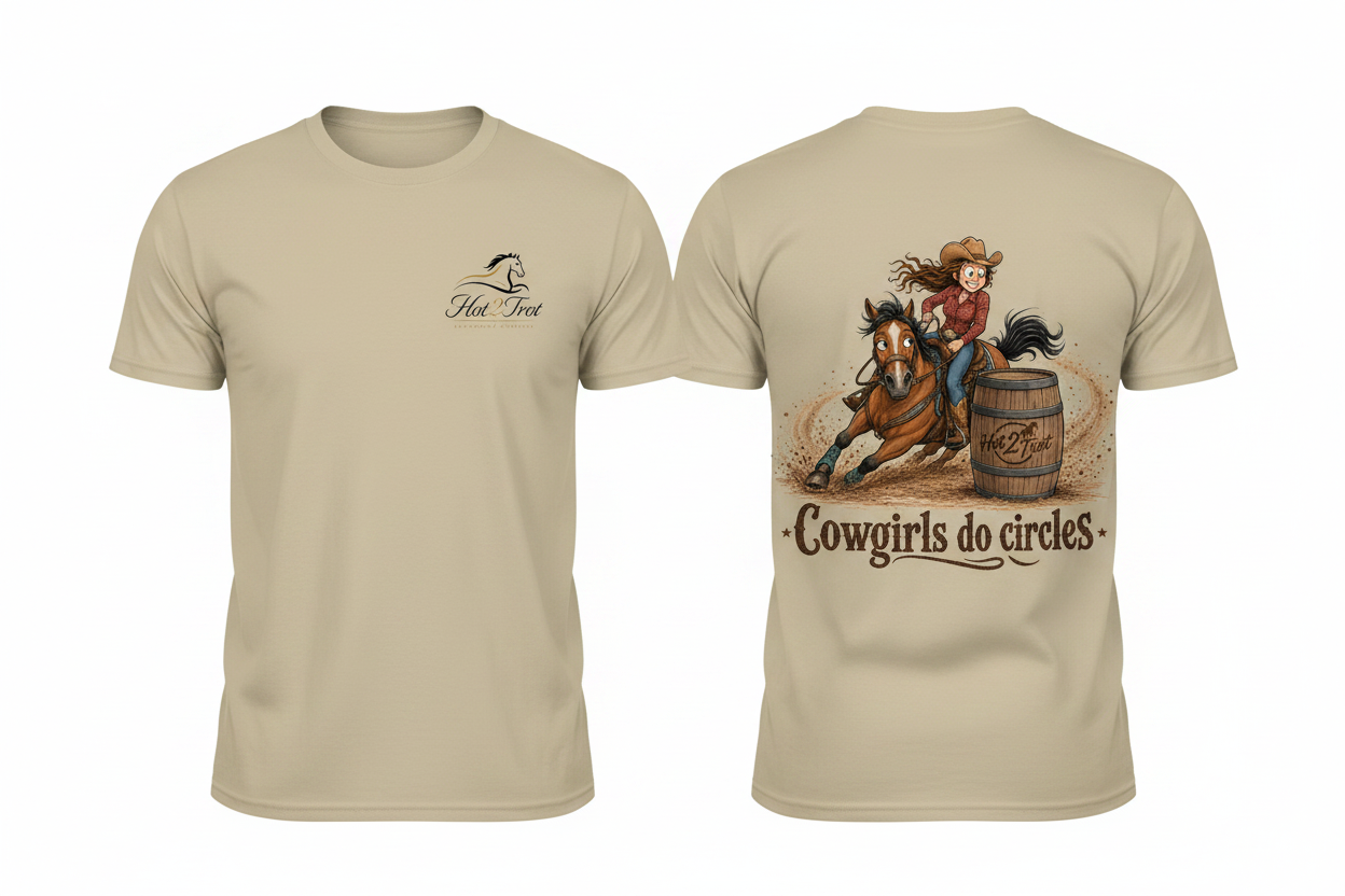 Cowgirls do circles short sleeved t-shirt